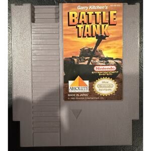 Garry Kitchen's Battle Tank (Nintendo NES) 1990 Official Nintendo Untested